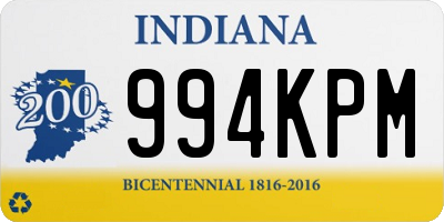 IN license plate 994KPM