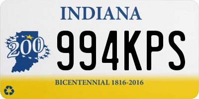 IN license plate 994KPS