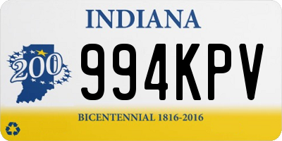 IN license plate 994KPV