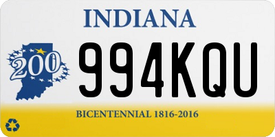 IN license plate 994KQU