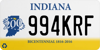 IN license plate 994KRF