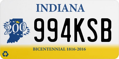 IN license plate 994KSB