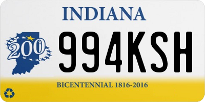 IN license plate 994KSH