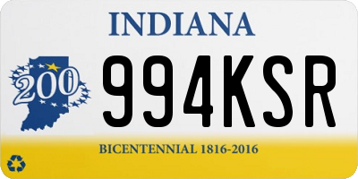 IN license plate 994KSR