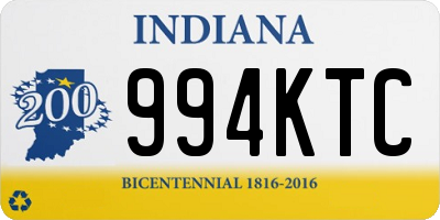 IN license plate 994KTC