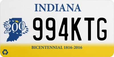 IN license plate 994KTG