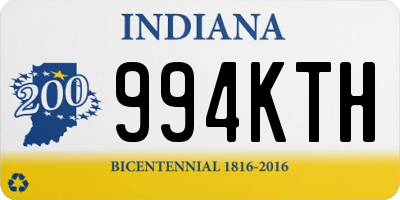 IN license plate 994KTH