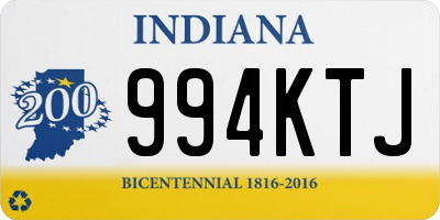 IN license plate 994KTJ