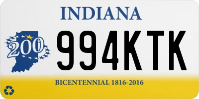 IN license plate 994KTK