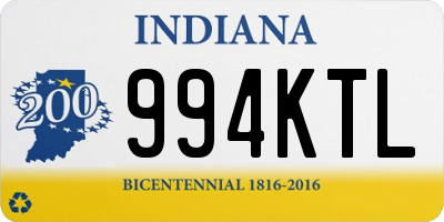 IN license plate 994KTL