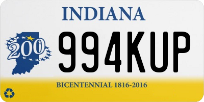 IN license plate 994KUP