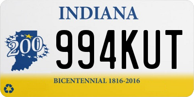 IN license plate 994KUT
