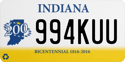 IN license plate 994KUU