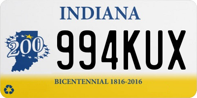 IN license plate 994KUX