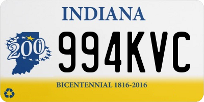 IN license plate 994KVC