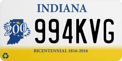 IN license plate 994KVG