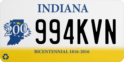 IN license plate 994KVN