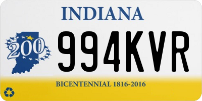 IN license plate 994KVR