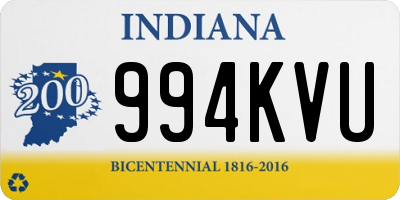 IN license plate 994KVU