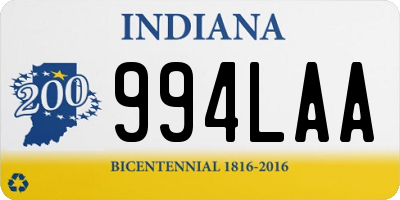 IN license plate 994LAA