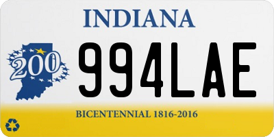 IN license plate 994LAE