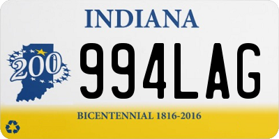 IN license plate 994LAG