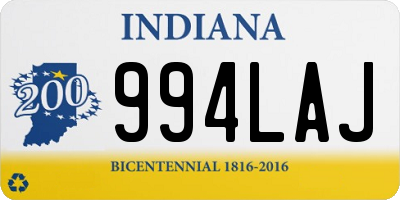 IN license plate 994LAJ