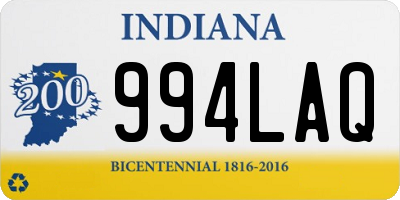 IN license plate 994LAQ