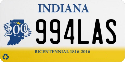 IN license plate 994LAS