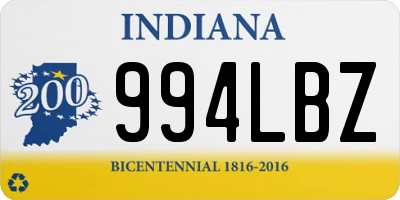 IN license plate 994LBZ