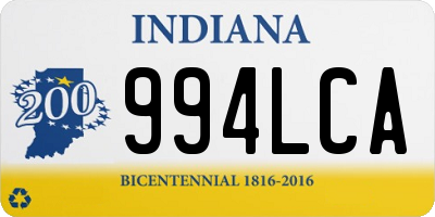 IN license plate 994LCA