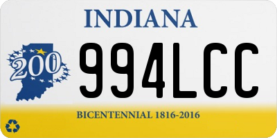 IN license plate 994LCC