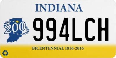 IN license plate 994LCH