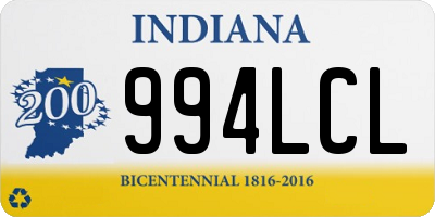 IN license plate 994LCL