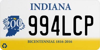 IN license plate 994LCP