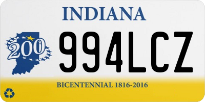 IN license plate 994LCZ