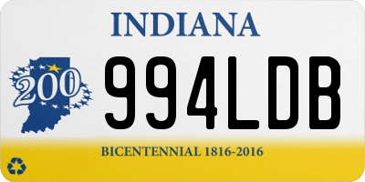 IN license plate 994LDB