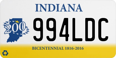 IN license plate 994LDC