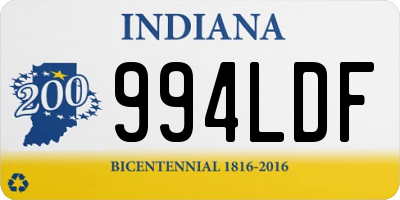 IN license plate 994LDF