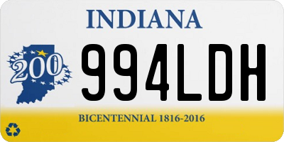 IN license plate 994LDH