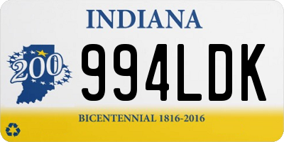 IN license plate 994LDK