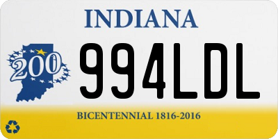 IN license plate 994LDL