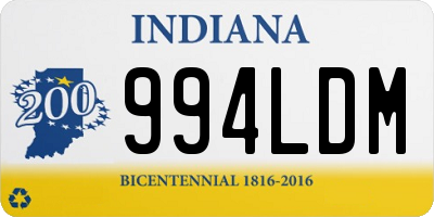 IN license plate 994LDM