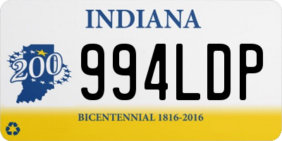 IN license plate 994LDP