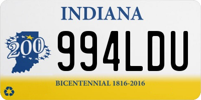 IN license plate 994LDU