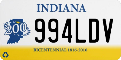 IN license plate 994LDV