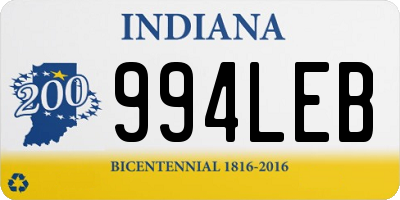 IN license plate 994LEB