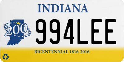 IN license plate 994LEE