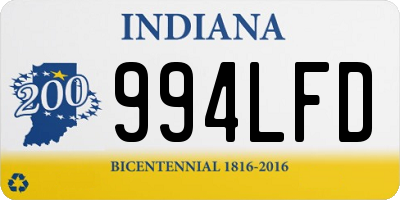 IN license plate 994LFD