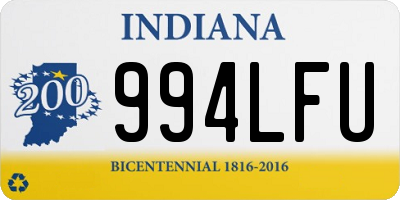 IN license plate 994LFU